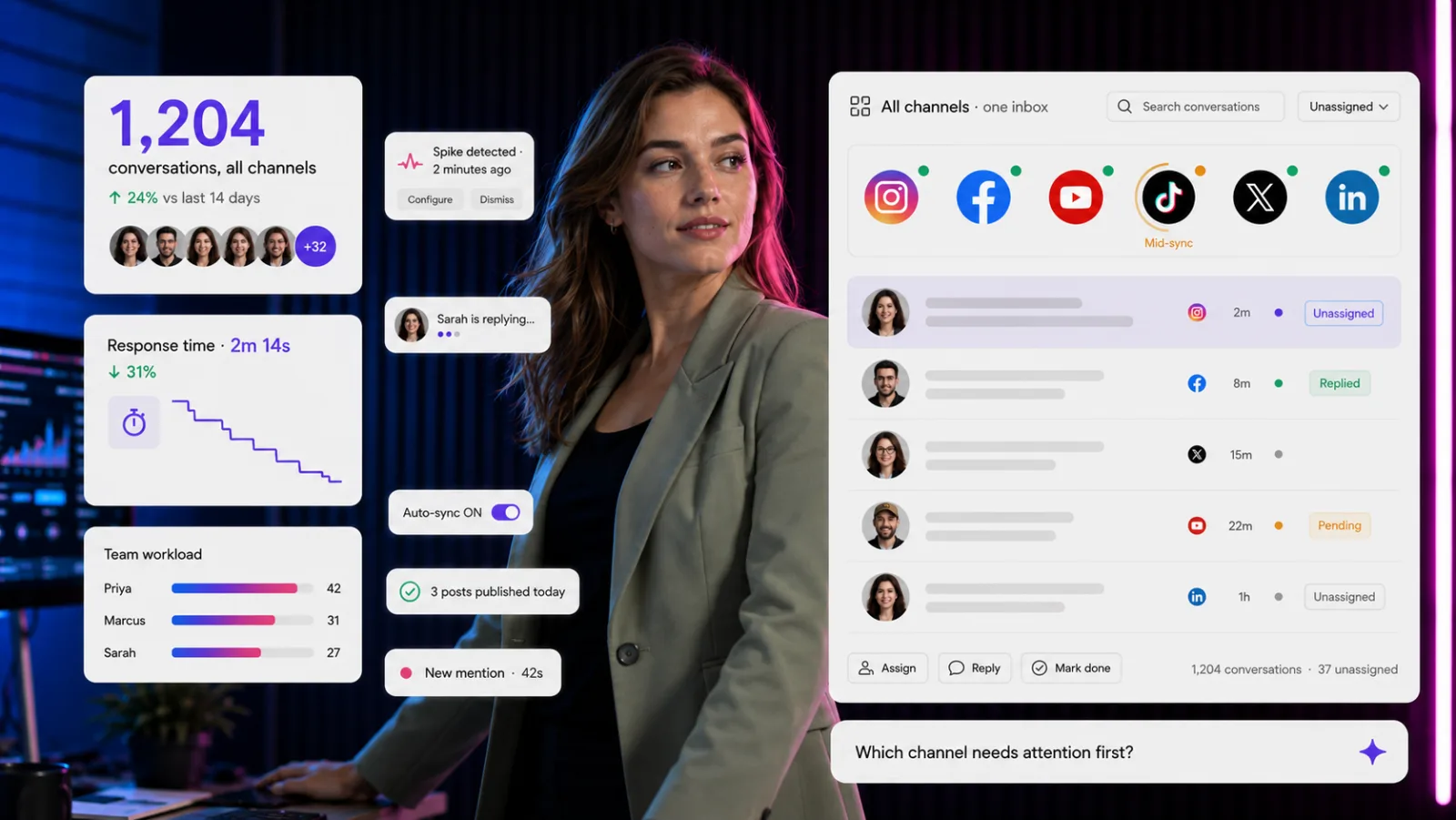 Manage all your social